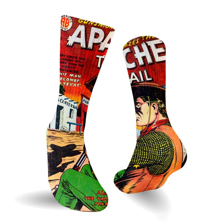 Meias divertidas sport apache trail red