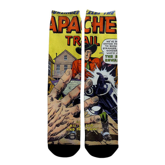 Meias divertidas casual apache trail yellow