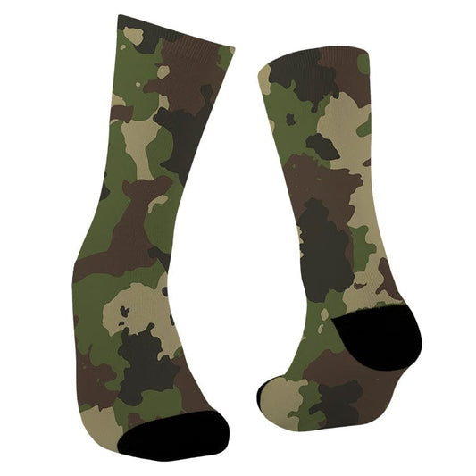 Meias divertidas casual army pattern