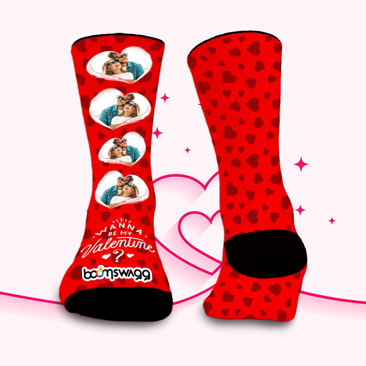 Valentins kunden spezifische Socken