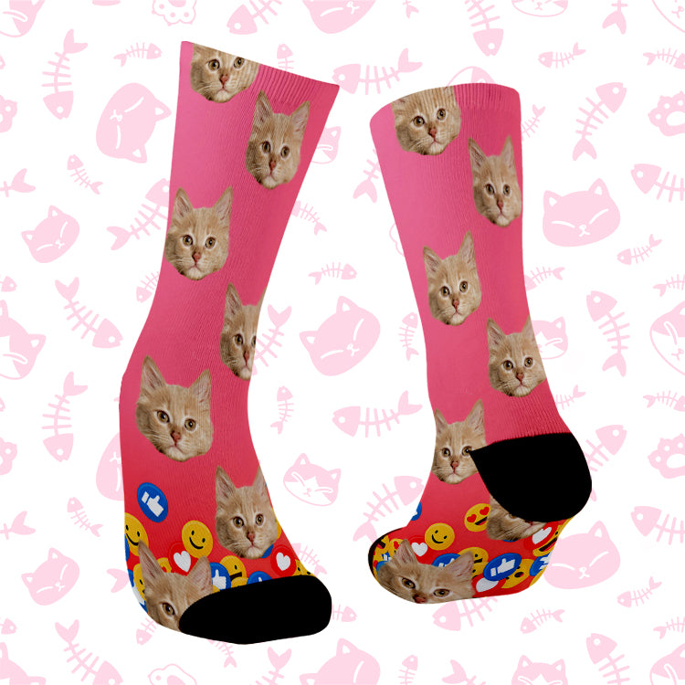 Calcetines personalizados de gato
