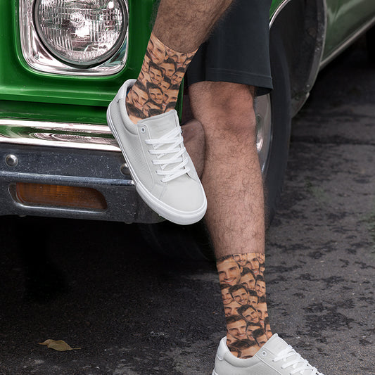 Collage kunden spezifische Socken