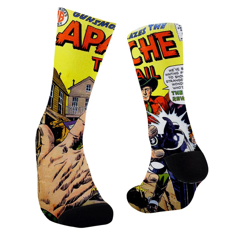 Meias divertidas casual apache trail yellow