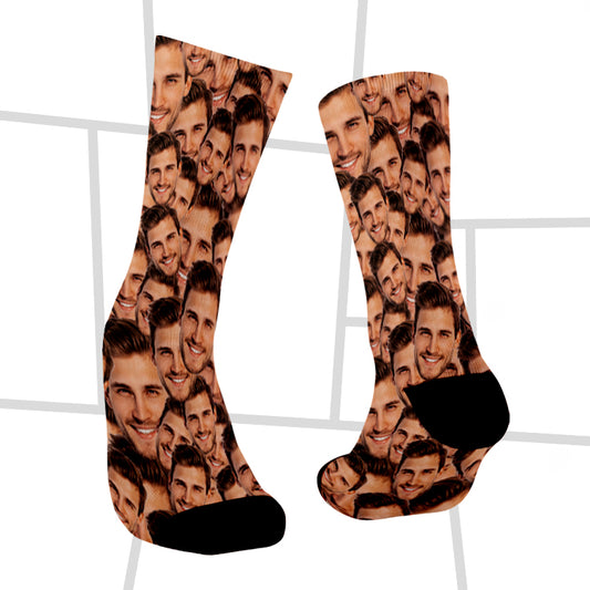 Collage kunden spezifische Socken