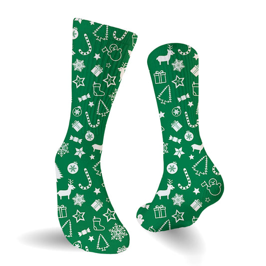 Meias divertidas sport gift green